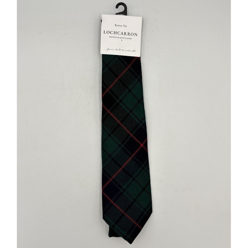 Lochcarron of Scotland Mens Tie New Tartan Reiver 100% Wool Davidson Clan